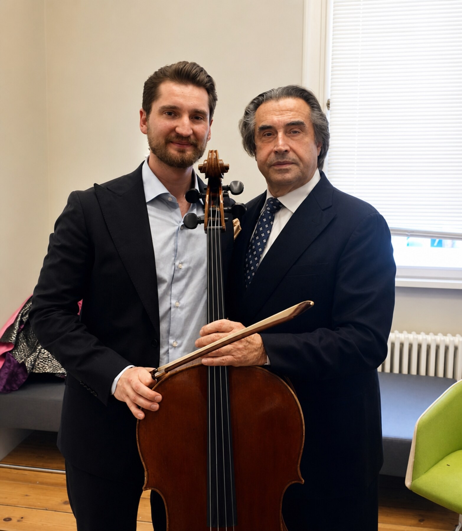 Max Beitan with Riccardo Muti.